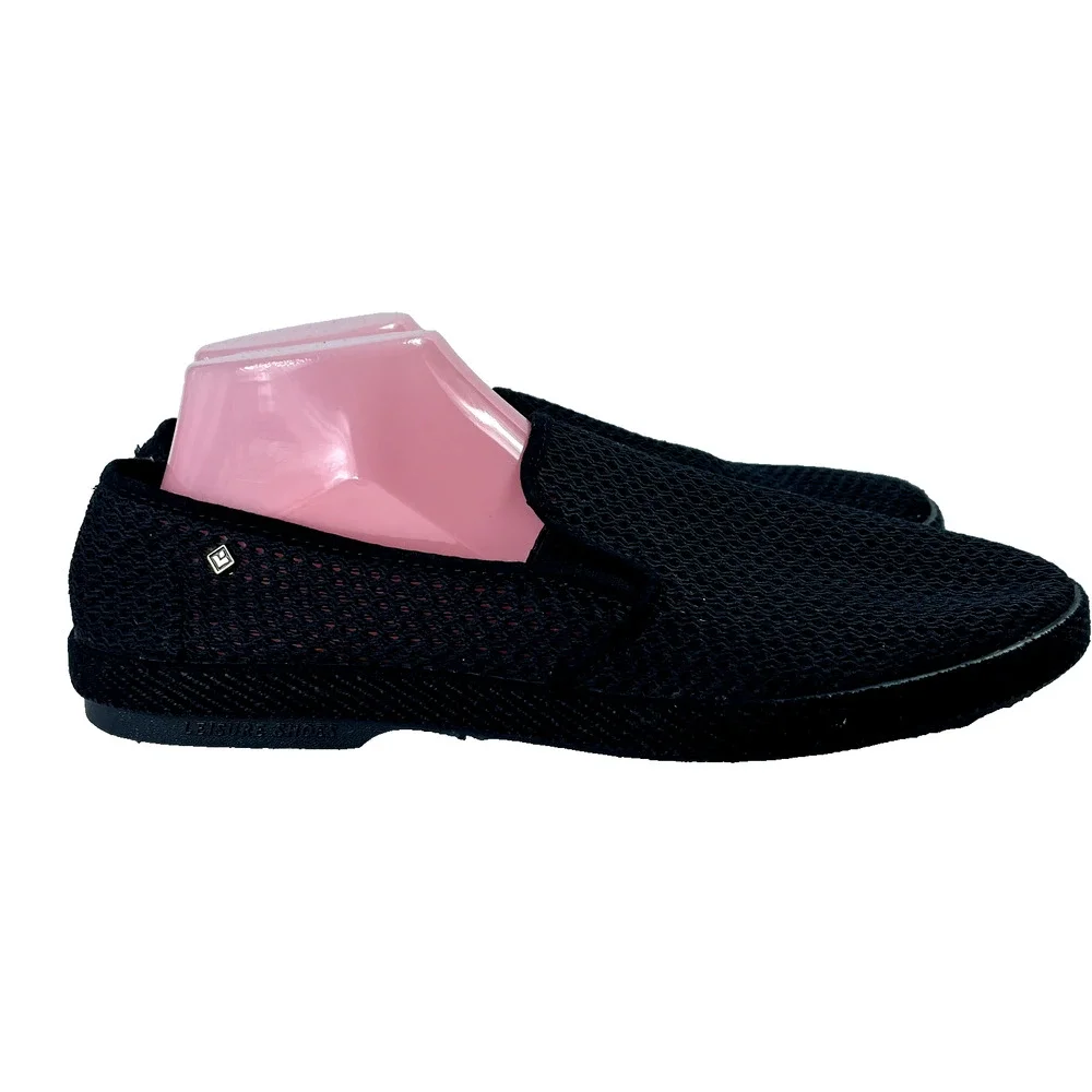 Rivieras Espadrille Shoes Mens 10.5 Classic Filet Black Breathable Lightweight
